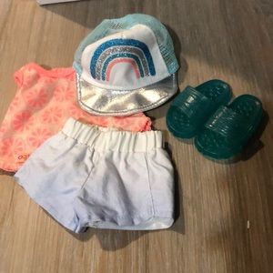 Our generation beach outfit doll sized doll not included